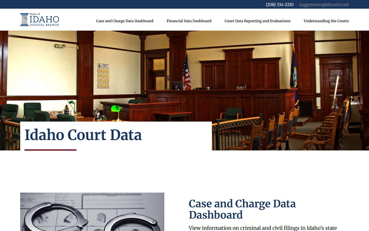 Shoshone County court records Idaho Court Data dashboard